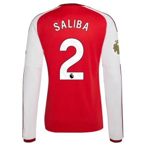 Koszulka Piłkarska Arsenal FC William Saliba #2 2026-27 Domowa Męska Długi Rękaw