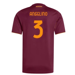 Koszulka Piłkarska AS Roma Angelino #3 2025-26 Domowa Męska
