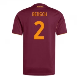 Koszulka Piłkarska AS Roma Rensch #2 2025-26 Domowa Męska
