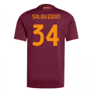 Koszulka Piłkarska AS Roma Salah Eddin #34 2025-26 Domowa Męska