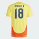 Koszulka Piłkarska Asprilla #18 Kolumbia Copa America 2024 Domowa Męska