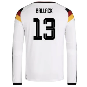 Koszulka Piłkarska Ballack #13 Niemcy Mistrzostwa Świata 2026 Domowa Męska Długi Rękaw