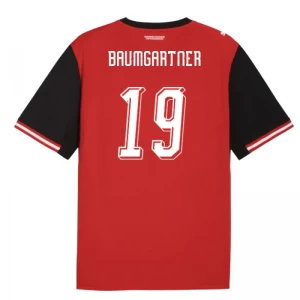 Koszulka Piłkarska Baumgartner #19 Austria Mistrzostwa Świata 2026 Domowa Męska