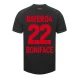 Koszulka Piłkarska Bayer 04 Leverkusen Boniface #22 2023-24 Domowa Męska