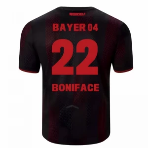 Koszulka Piłkarska Bayer 04 Leverkusen Boniface #22 2025-26 Domowa Męska