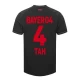 Koszulka Piłkarska Bayer 04 Leverkusen Tah #4 2023-24 Domowa Męska