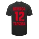 Koszulka Piłkarska Bayer 04 Leverkusen Tapsoba #12 2023-24 Domowa Męska