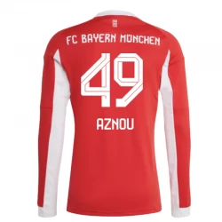 Koszulka Piłkarska Bayern Monachium Aznou #49 2025-26 Domowa Męska Długi Rękaw