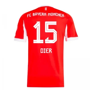 Koszulka Piłkarska Bayern Monachium Dier #15 2025-26 Domowa Męska