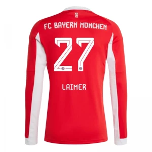 Koszulka Piłkarska Bayern Monachium Laimer #27 2025-26 Domowa Męska Długi Rękaw