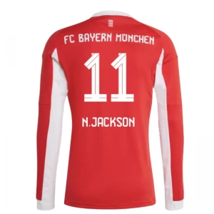 Koszulka Piłkarska Bayern Monachium N. Jackson #11 2025-26 Domowa Męska Długi Rękaw