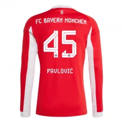 Koszulka Piłkarska Bayern Monachium Pavlovic #45 2025-26 Domowa Męska Długi Rękaw