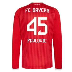 Koszulka Piłkarska Bayern Monachium Pavlovic #45 2026-27 Domowa Męska Długi Rękaw