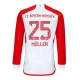Koszulka Piłkarska Bayern Monachium Thomas Müller #25 2023-24 Domowa Męska Długi Rękaw