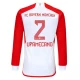 Koszulka Piłkarska Bayern Monachium Upamecano #2 2023-24 Domowa Męska Długi Rękaw