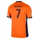 Koszulka Piłkarska Bergwijn #7 Holandia Mistrzostwa Europy 2024 Domowa Męska