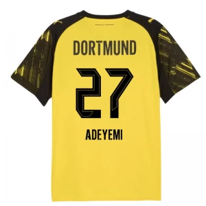 Koszulka Piłkarska BVB Borussia Dortmund Adeyemi #27 2025-26 Domowa Męska