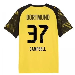 Koszulka Piłkarska BVB Borussia Dortmund Campbell #37 2025-26 Domowa Męska