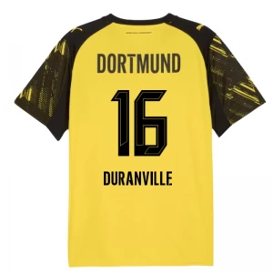 Koszulka Piłkarska BVB Borussia Dortmund Duranville #16 2025-26 Domowa Męska