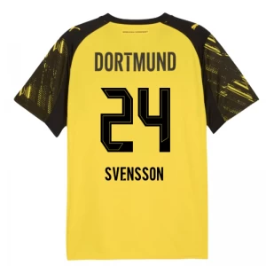 Koszulka Piłkarska BVB Borussia Dortmund Svensson #24 2025-26 Domowa Męska