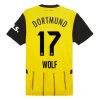 Koszulka Piłkarska BVB Borussia Dortmund Wolf #17 2024-25 Domowa Męska