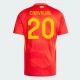 Koszulka Piłkarska Carvajal #20 Hiszpania Mistrzostwa Europy 2024 Domowa Męska