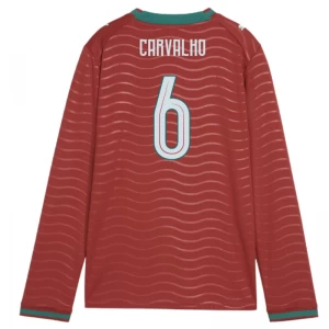 Koszulka Piłkarska Carvalho #6 Portugalia Mistrzostwa Świata 2026 Domowa Męska Długi Rękaw