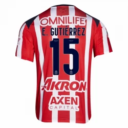 Koszulka Piłkarska CD Guadalajara E. Gutierrez #15 2025-26 Domowa Męska