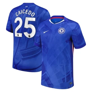 Koszulka Piłkarska Chelsea FC Moisés Caicedo #25 2025-26 Domowa Męska