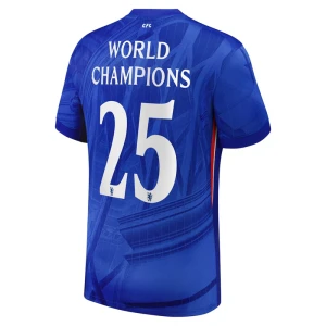 Koszulka Piłkarska Chelsea FC World Champions #25 2025-26 Domowa Męska