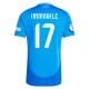 Koszulka Piłkarska Ciro Immobile #17 Włochy Mistrzostwa Europy 2024 Domowa Męska