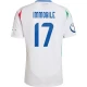 Koszulka Piłkarska Ciro Immobile #17 Włochy Mistrzostwa Europy 2024 Wyjazdowa Męska