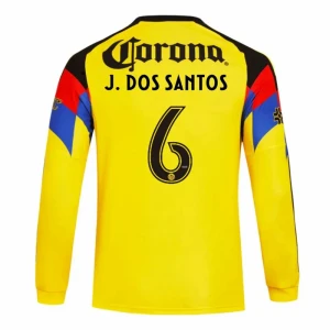 Koszulka Piłkarska Club América J. DOS SANTOS #6 2025-26 Domowa Męska Długi Rękaw