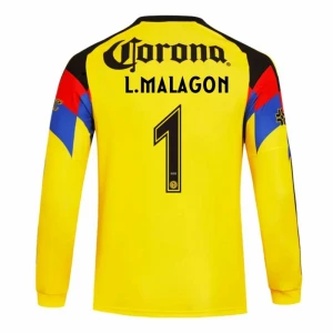 Koszulka Piłkarska Club América L. MALAGON #1 2025-26 Domowa Męska Długi Rękaw