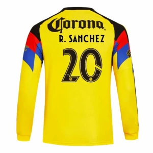Koszulka Piłkarska Club América R. SANCHEZ #20 2025-26 Domowa Męska Długi Rękaw