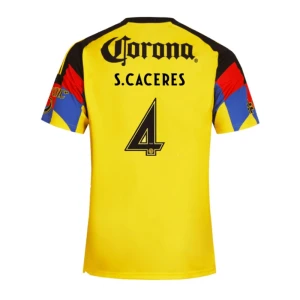 Koszulka Piłkarska Club América S. CACERES #4 2025-26 Domowa Męska