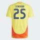 Koszulka Piłkarska Cordoba #25 Kolumbia Copa America 2024 Domowa Męska