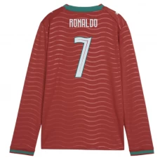 Koszulka Piłkarska Cristiano Ronaldo #7 Portugalia Mistrzostwa Świata 2026 Domowa Męska Długi Rękaw