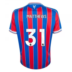 Koszulka Piłkarska Crystal Palace Matthews #31 2025-26 Domowa Męska