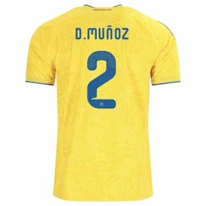 Koszulka Piłkarska D. Munoz #2 Kolumbia Mistrzostwa Świata 2026 Domowa Męska