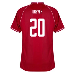 Koszulka Piłkarska Dania Dreyer #20 2026 Domowa Męska