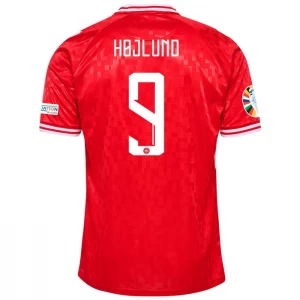 Koszulka Piłkarska Dania Rasmus Højlund #9 2024 Domowa Męska