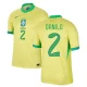 Koszulka Piłkarska Danilo #2 Brazylia Copa America 2024 Domowa Męska