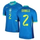Koszulka Piłkarska Danilo #2 Brazylia Copa America 2024 Wyjazdowa Męska
