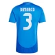Koszulka Piłkarska DiMarco #3 Włochy Mistrzostwa Europy 2024 Domowa Męska
