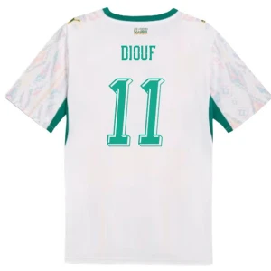 Koszulka Piłkarska Diouf #11 Senegal Mistrzostwa Świata 2026 Domowa Męska