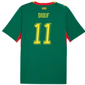 Koszulka Piłkarska Diouf #11 Senegal Mistrzostwa Świata 2026 Wyjazdowa Męska