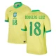 Koszulka Piłkarska Douglas Luiz #18 Brazylia Copa America 2024 Domowa Męska
