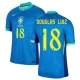 Koszulka Piłkarska Douglas Luiz #18 Brazylia Copa America 2024 Wyjazdowa Męska