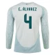 Koszulka Piłkarska E. Alvarez #4 Meksyk Copa America 2024 Wyjazdowa Męska Długi Rękaw